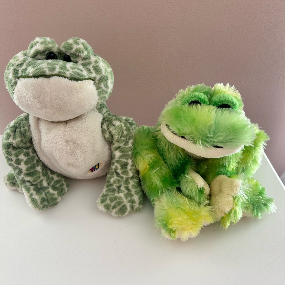 WEBKINZ FROG BUNDLE Stuffed Animal No Tags/Codes